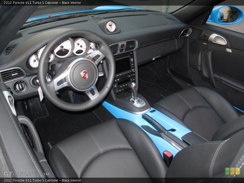 Black Interior Photo for the 2012 Porsche 911 Turbo S Cabriolet #56136182