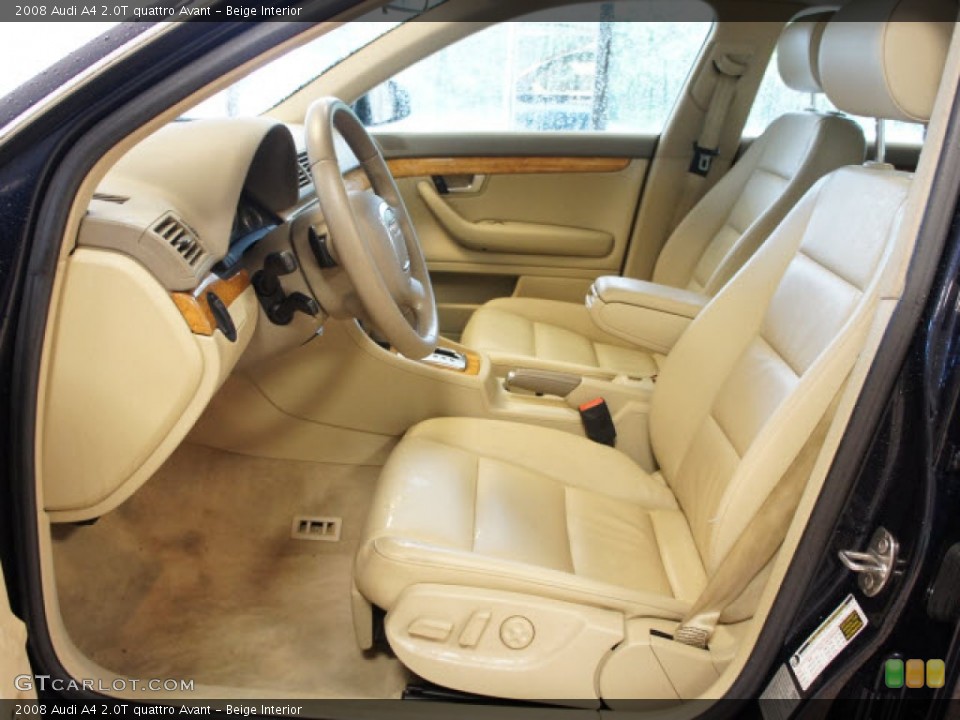 Beige Interior Photo for the 2008 Audi A4 2.0T quattro Avant #56136230