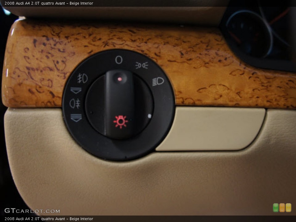 Beige Interior Controls for the 2008 Audi A4 2.0T quattro Avant #56136272