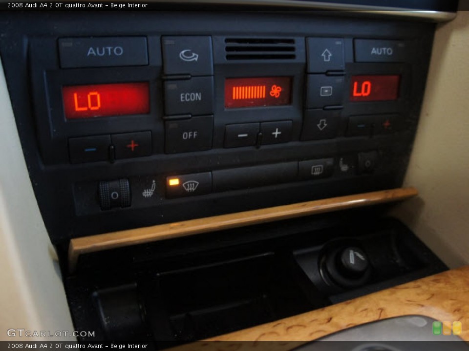 Beige Interior Controls for the 2008 Audi A4 2.0T quattro Avant #56136323