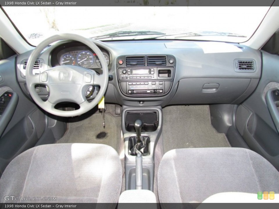 Gray Interior Dashboard for the 1998 Honda Civic LX Sedan #56137241