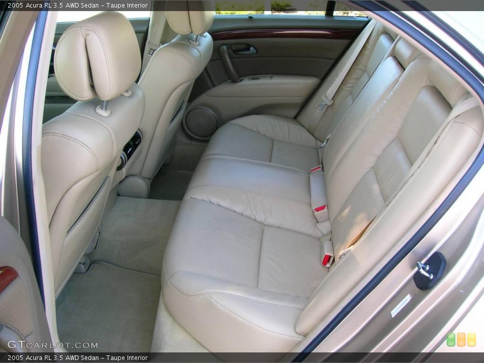 Taupe Interior Rear Seat for the 2005 Acura RL 3.5 AWD Sedan #5613803