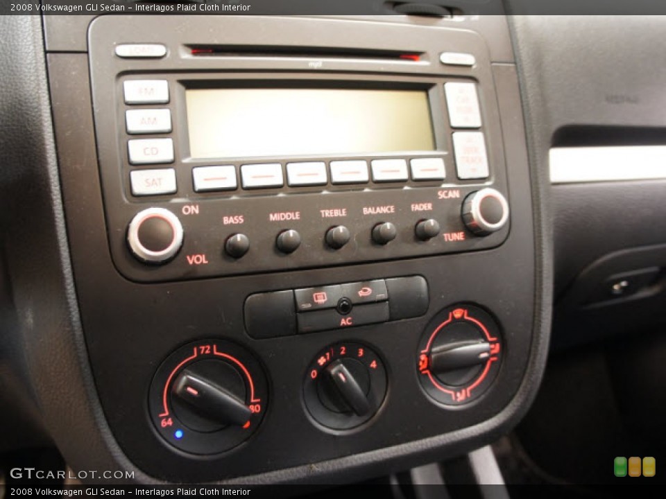 Interlagos Plaid Cloth Interior Controls for the 2008 Volkswagen GLI Sedan #56138228
