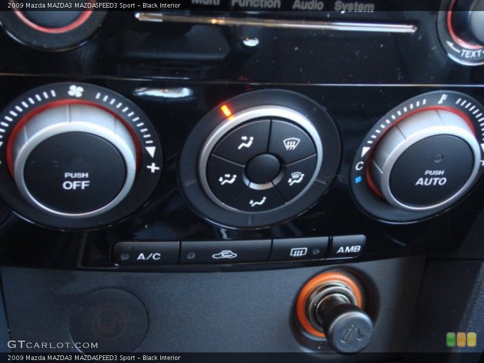 Black Interior Controls for the 2009 Mazda MAZDA3 MAZDASPEED3 Sport #56139116