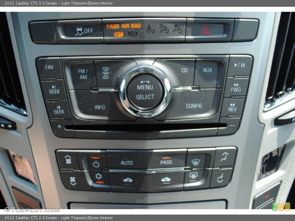 Light Titanium/Ebony Interior Controls for the 2012 Cadillac CTS 3.0 Sedan #56139695