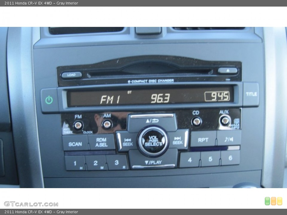 Gray Interior Audio System for the 2011 Honda CR-V EX 4WD #56140059