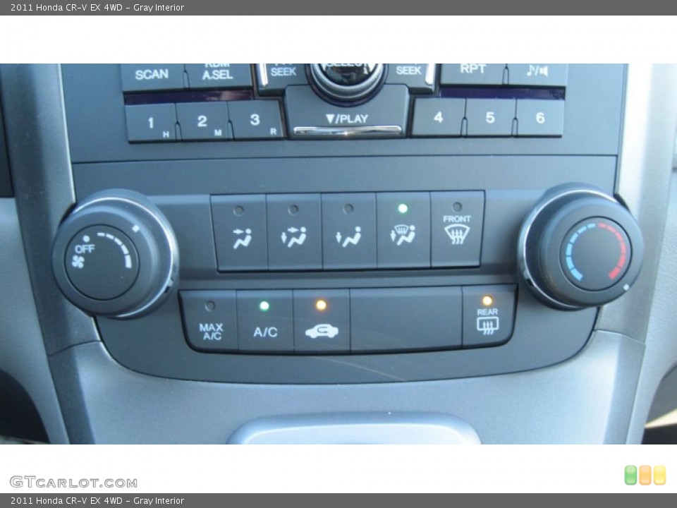 Gray Interior Controls for the 2011 Honda CR-V EX 4WD #56140067