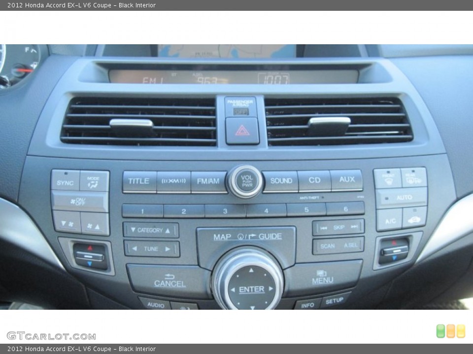 Black Interior Controls for the 2012 Honda Accord EX-L V6 Coupe #56140283