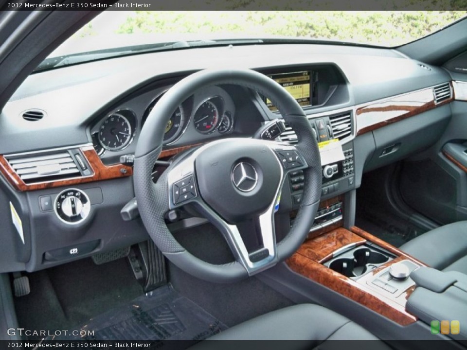Black Interior Dashboard for the 2012 Mercedes-Benz E 350 Sedan #56140298