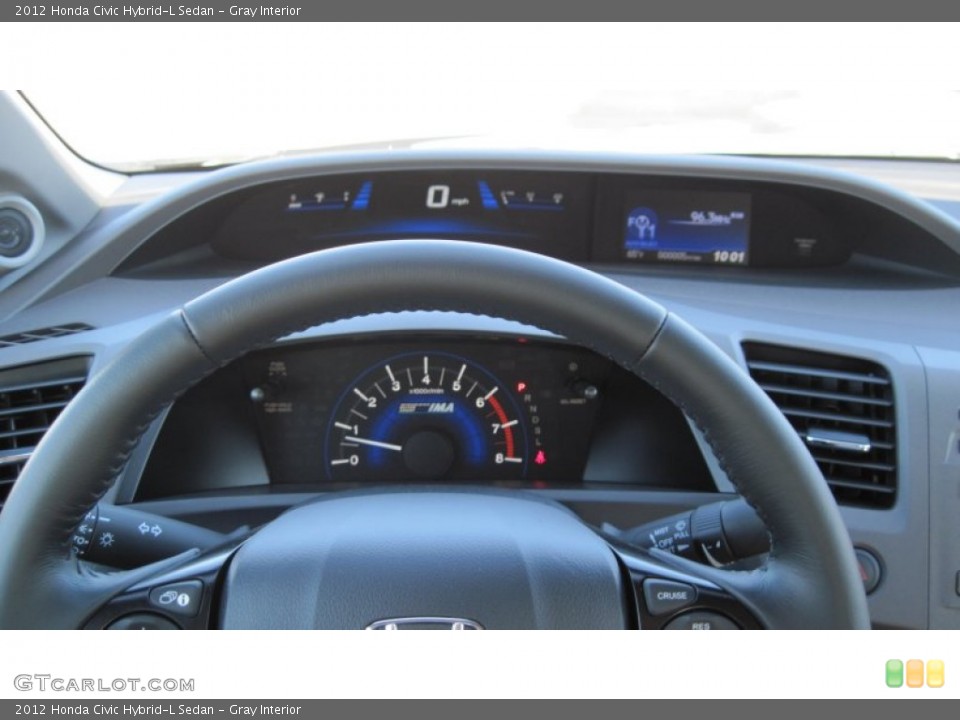Gray Interior Gauges for the 2012 Honda Civic Hybrid-L Sedan #56140529