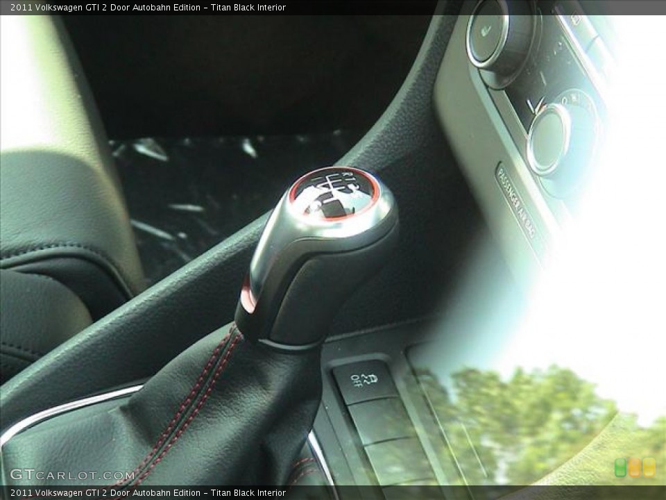 Titan Black Interior Transmission for the 2011 Volkswagen GTI 2 Door Autobahn Edition #56141744