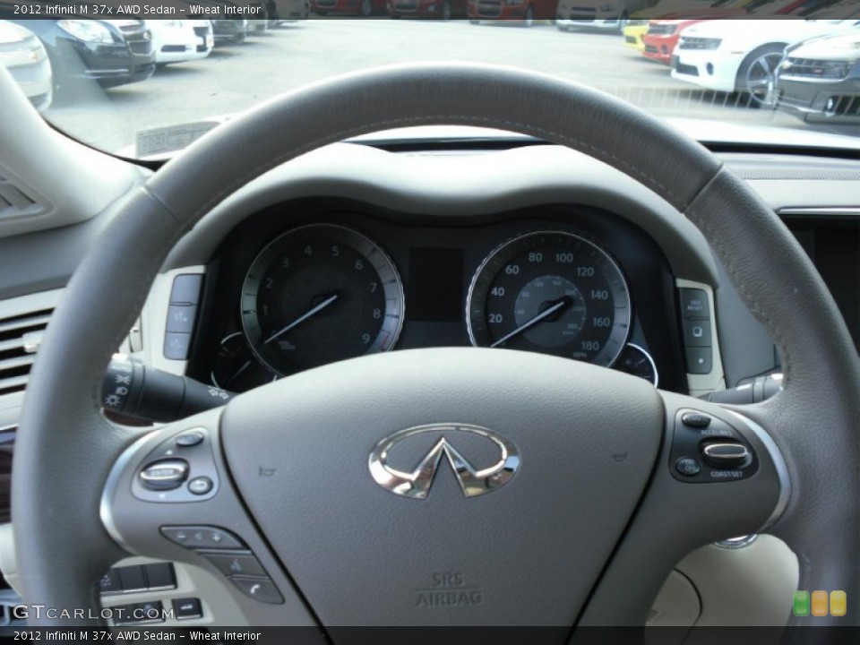 Wheat Interior Steering Wheel for the 2012 Infiniti M 37x AWD Sedan #56143328
