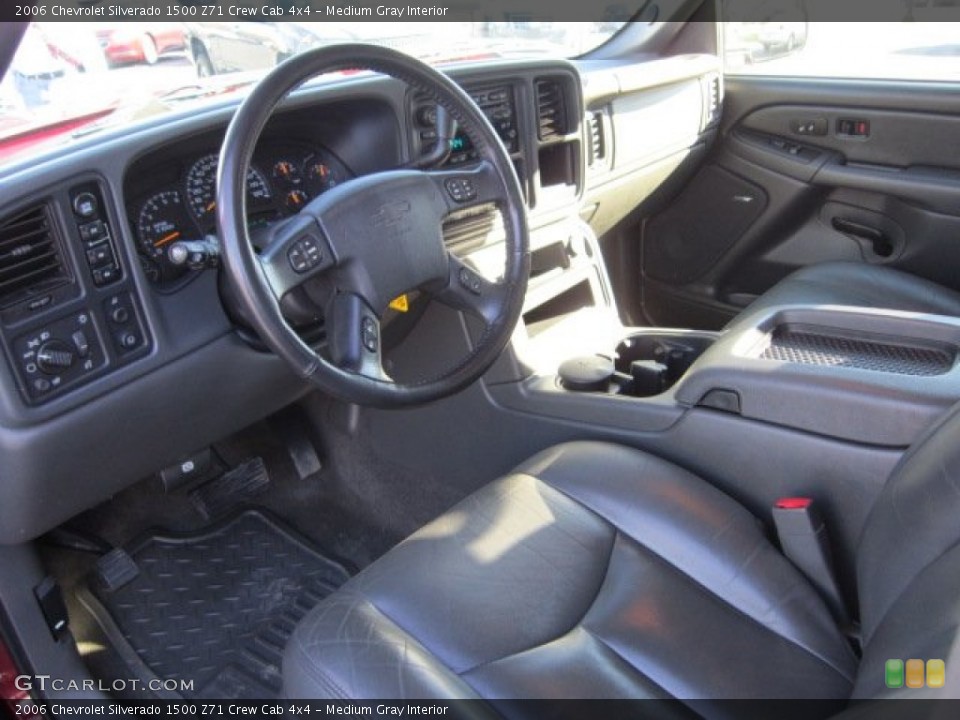 Medium Gray Interior Prime Interior for the 2006 Chevrolet Silverado 1500 Z71 Crew Cab 4x4 #56144163