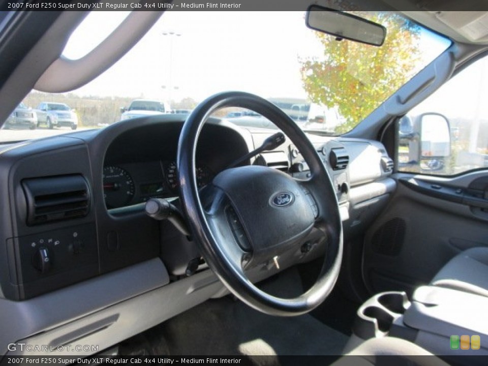 Medium Flint Interior Steering Wheel for the 2007 Ford F250 Super Duty XLT Regular Cab 4x4 Utility #56145347