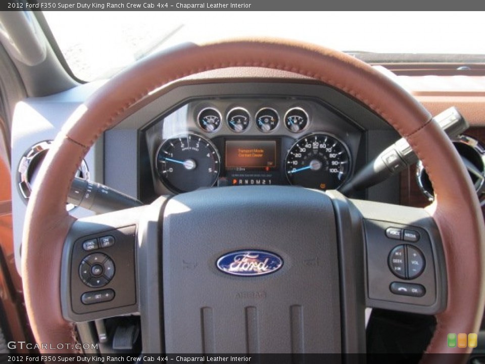 Chaparral Leather Interior Steering Wheel for the 2012 Ford F350 Super Duty King Ranch Crew Cab 4x4 #56145593