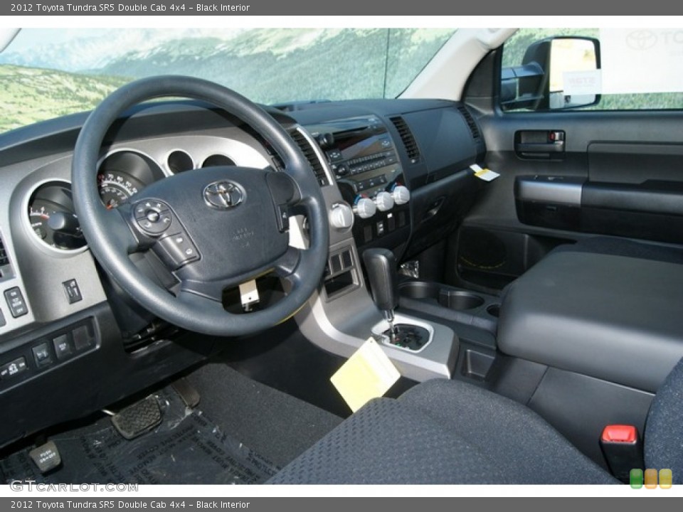 Black Interior Photo for the 2012 Toyota Tundra SR5 Double Cab 4x4 #56146364