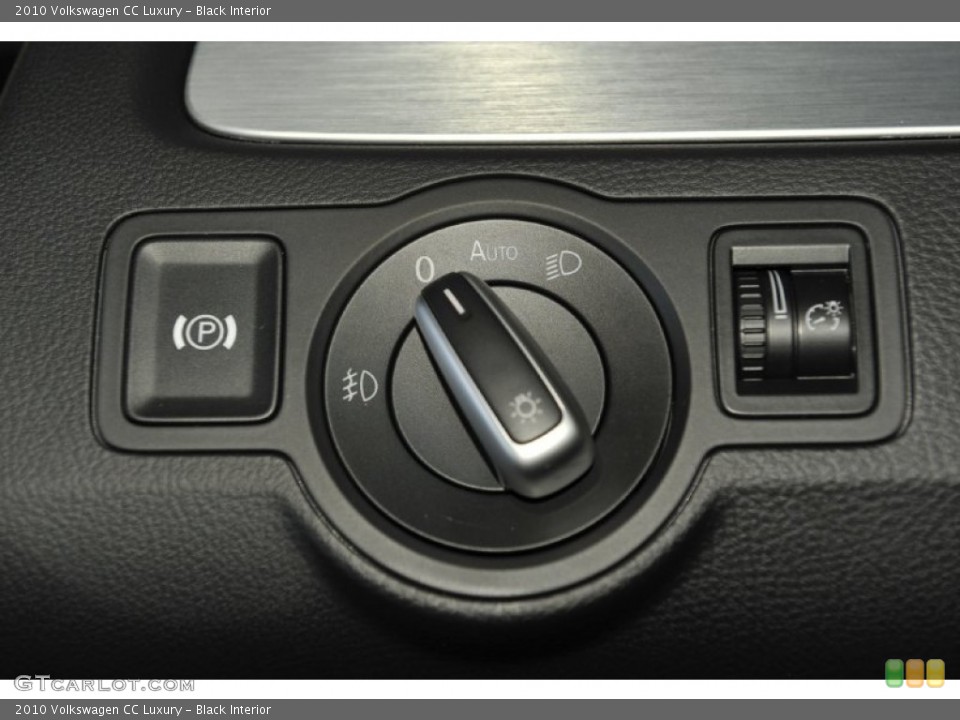 Black Interior Controls for the 2010 Volkswagen CC Luxury #56147201
