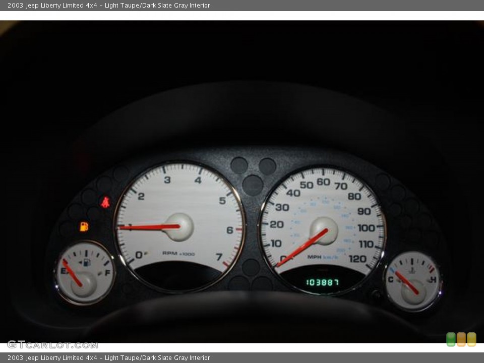 Light Taupe/Dark Slate Gray Interior Gauges for the 2003 Jeep Liberty Limited 4x4 #56148650