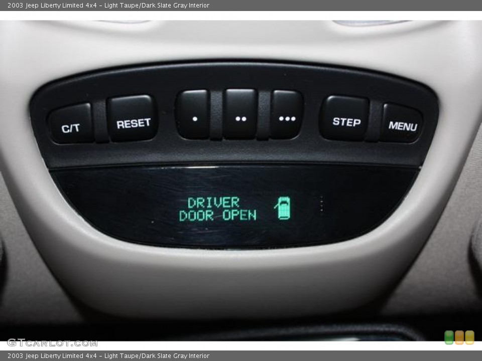 Light Taupe/Dark Slate Gray Interior Controls for the 2003 Jeep Liberty Limited 4x4 #56148722