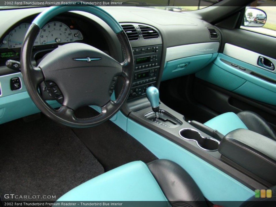 Thunderbird Blue Interior Dashboard for the 2002 Ford Thunderbird Premium Roadster #56149715