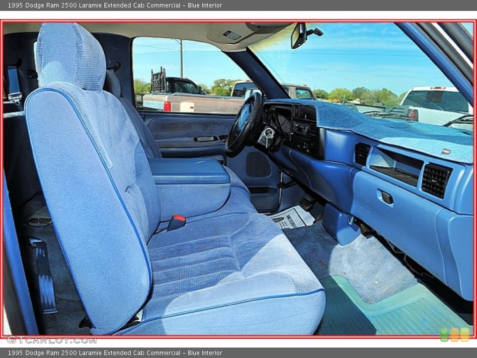 Blue Interior Photo for the 1995 Dodge Ram 2500 Laramie Extended Cab Commercial #56151122