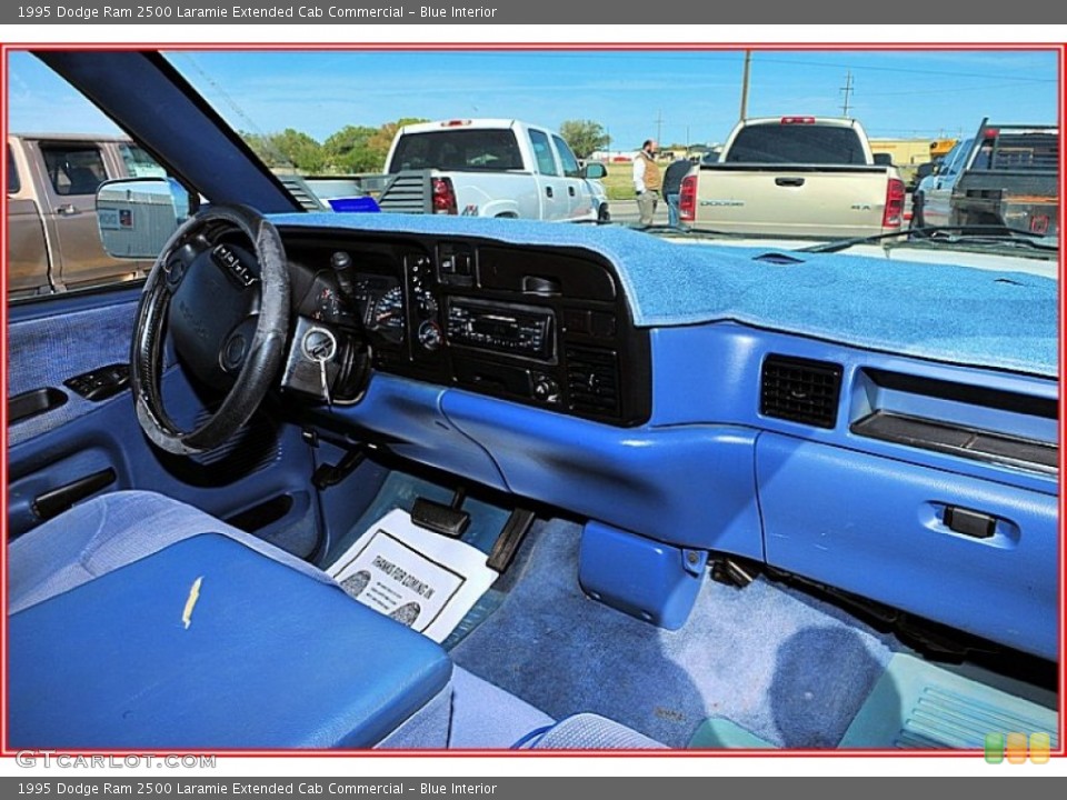 Blue Interior Dashboard For The 1995 Dodge Ram 2500 Laramie