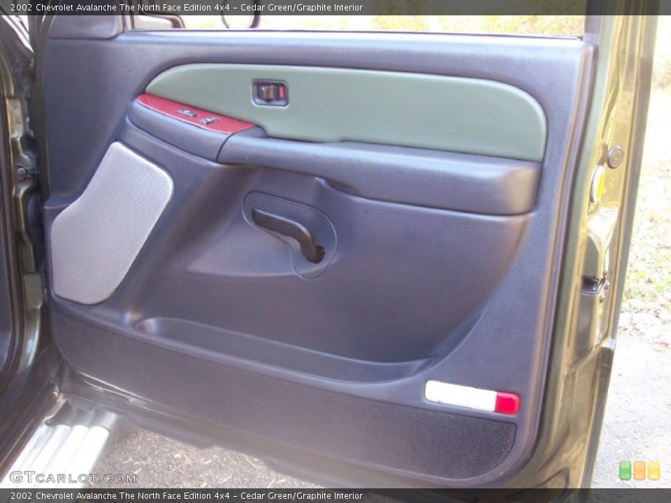 Cedar Green/Graphite Interior Door Panel for the 2002 Chevrolet Avalanche The North Face Edition 4x4 #56151845