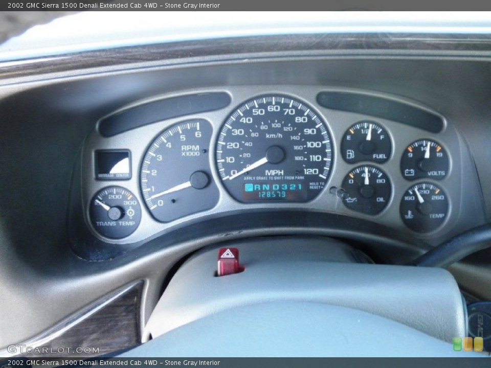 Stone Gray Interior Gauges for the 2002 GMC Sierra 1500 Denali Extended Cab 4WD #56152841