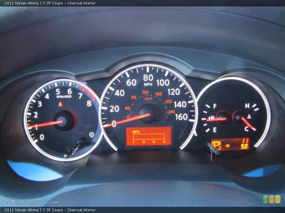 Charcoal Interior Gauges for the 2012 Nissan Altima 3.5 SR Coupe #56153006