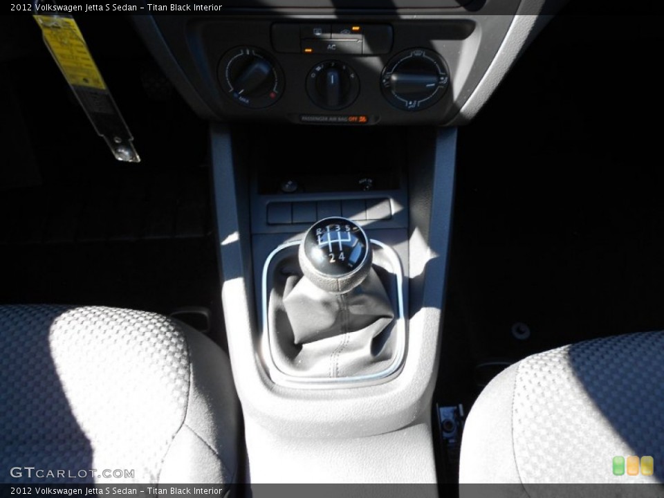 Titan Black Interior Transmission for the 2012 Volkswagen Jetta S Sedan #56153609
