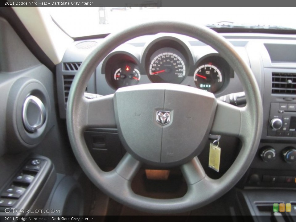 Dark Slate Gray Interior Steering Wheel for the 2011 Dodge Nitro Heat #56153726