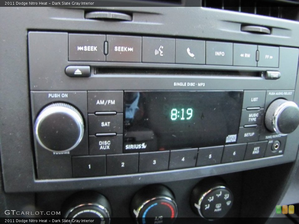 Dark Slate Gray Interior Audio System for the 2011 Dodge Nitro Heat #56153738