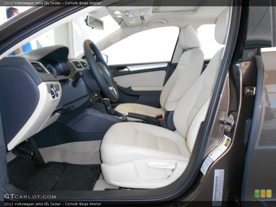 Cornsilk Beige Interior Photo for the 2012 Volkswagen Jetta SEL Sedan #56153840