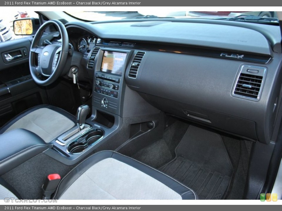 Charcoal Black/Grey Alcantara Interior Dashboard for the 2011 Ford Flex Titanium AWD EcoBoost #56154101