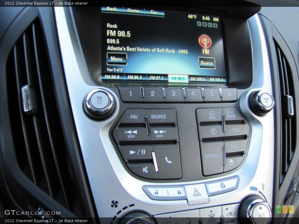 Jet Black Interior Controls for the 2012 Chevrolet Equinox LT #56154122