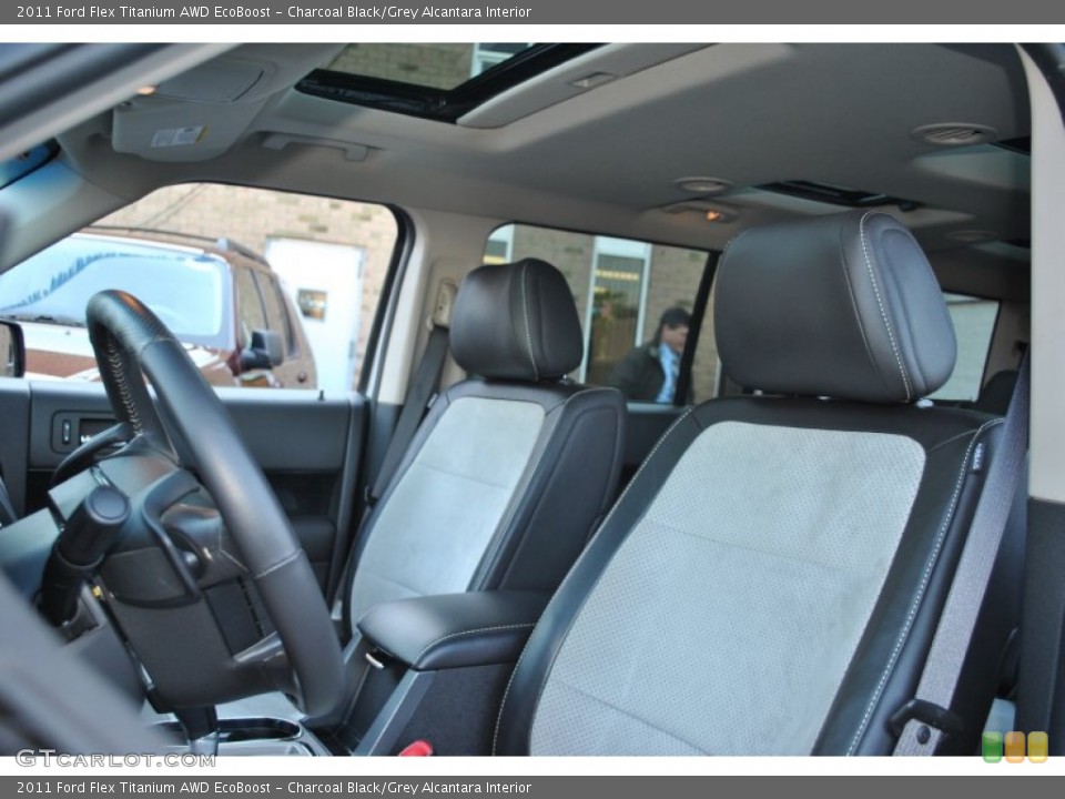 Charcoal Black/Grey Alcantara Interior Photo for the 2011 Ford Flex Titanium AWD EcoBoost #56154125