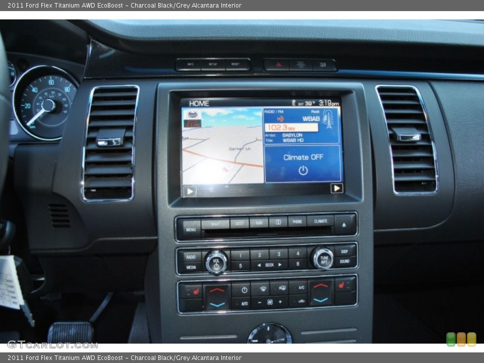Charcoal Black/Grey Alcantara Interior Controls for the 2011 Ford Flex Titanium AWD EcoBoost #56154131