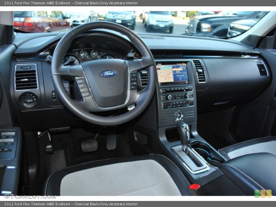 Charcoal Black/Grey Alcantara Interior Dashboard for the 2011 Ford Flex Titanium AWD EcoBoost #56154143