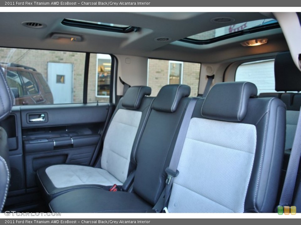 Charcoal Black/Grey Alcantara Interior Photo for the 2011 Ford Flex Titanium AWD EcoBoost #56154149