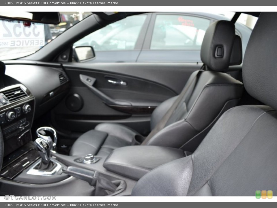 Black Dakota Leather Interior Photo for the 2009 BMW 6 Series 650i Convertible #56155352