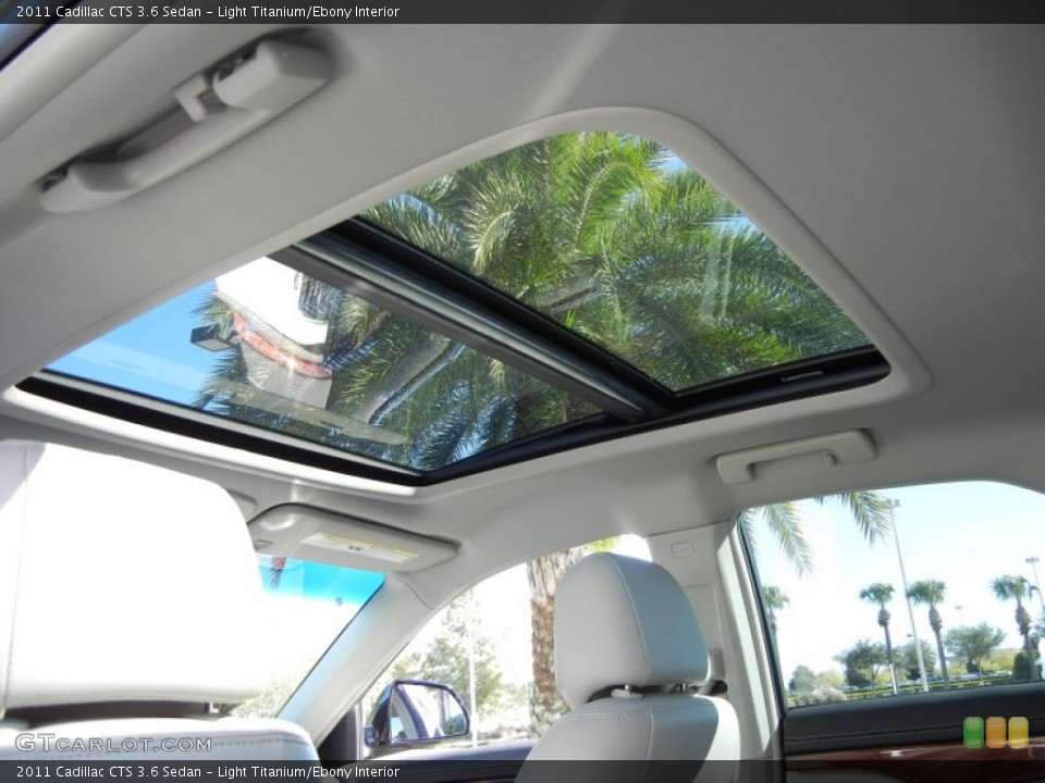Light Titanium/Ebony Interior Sunroof for the 2011 Cadillac CTS 3.6 Sedan #56161148