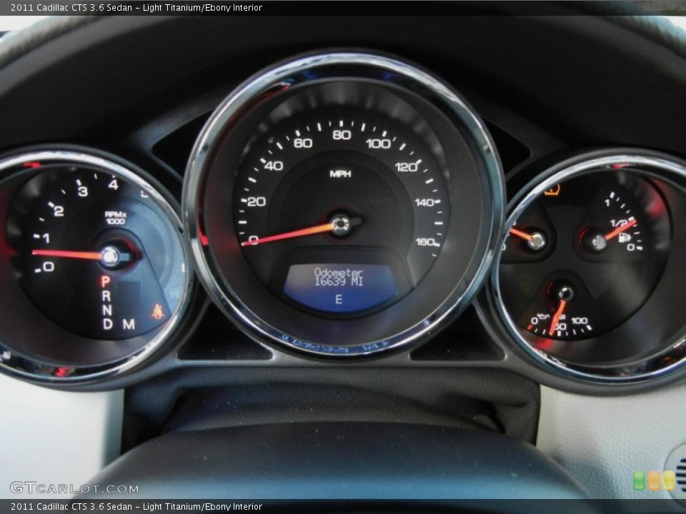 Light Titanium/Ebony Interior Gauges for the 2011 Cadillac CTS 3.6 Sedan #56161175
