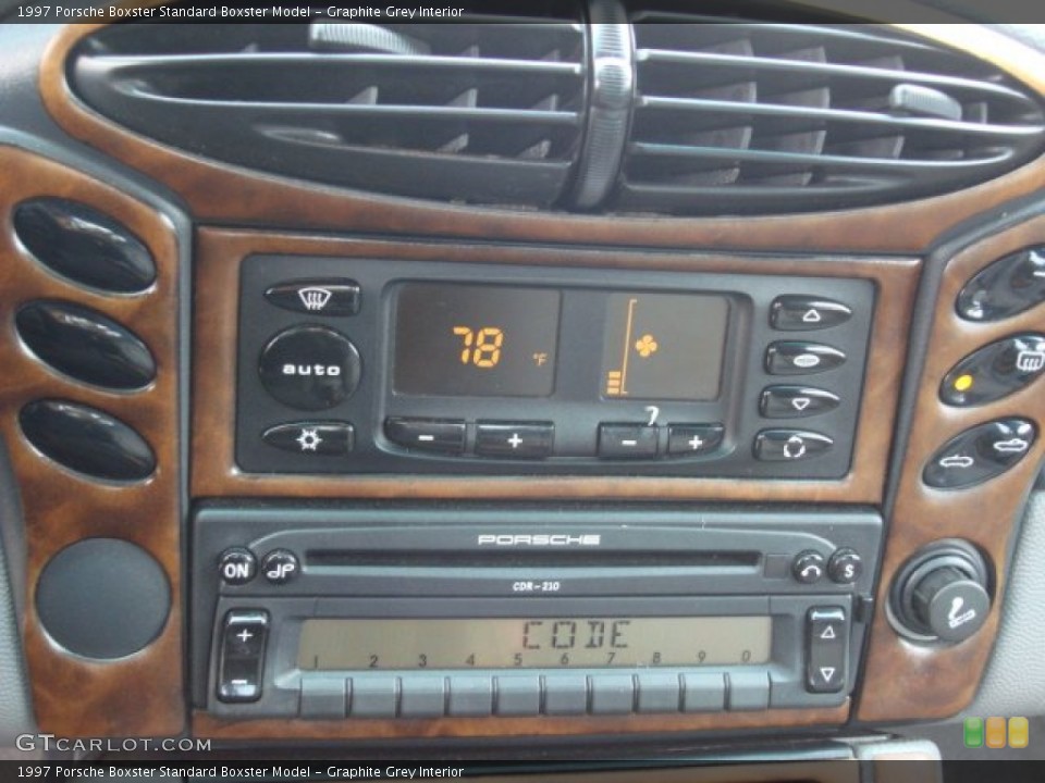 Graphite Grey Interior Audio System for the 1997 Porsche Boxster  #56161499