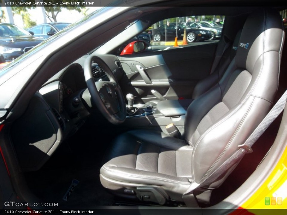 Ebony Black Interior Photo for the 2010 Chevrolet Corvette ZR1 #56162432