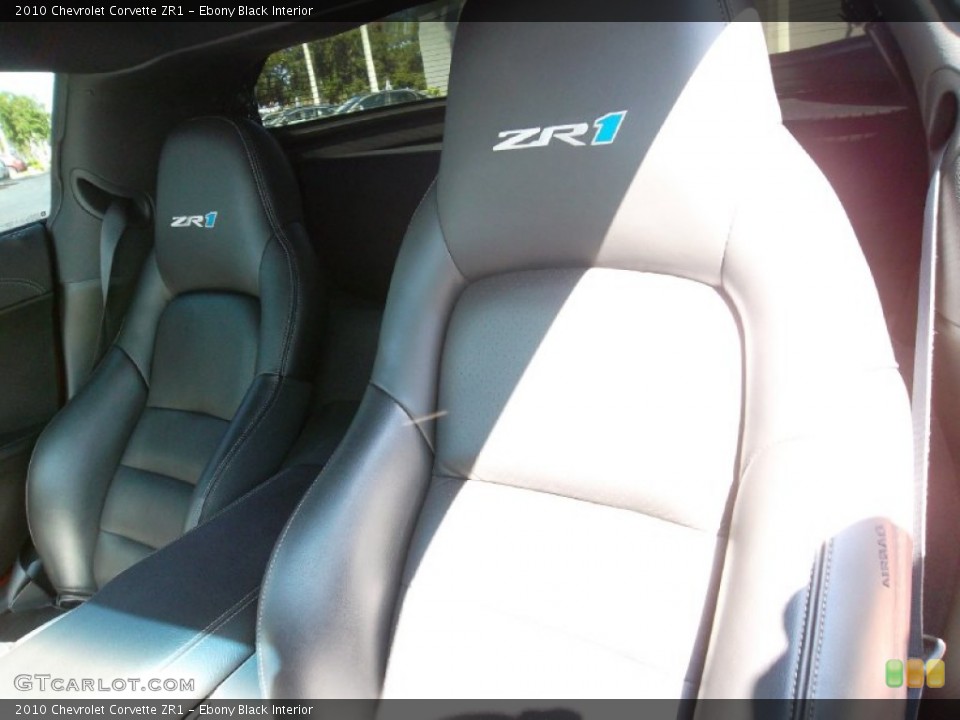 Ebony Black Interior Photo for the 2010 Chevrolet Corvette ZR1 #56162441