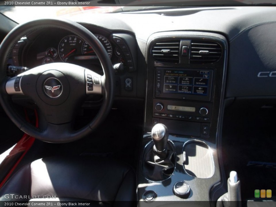 Ebony Black Interior Dashboard for the 2010 Chevrolet Corvette ZR1 #56162471
