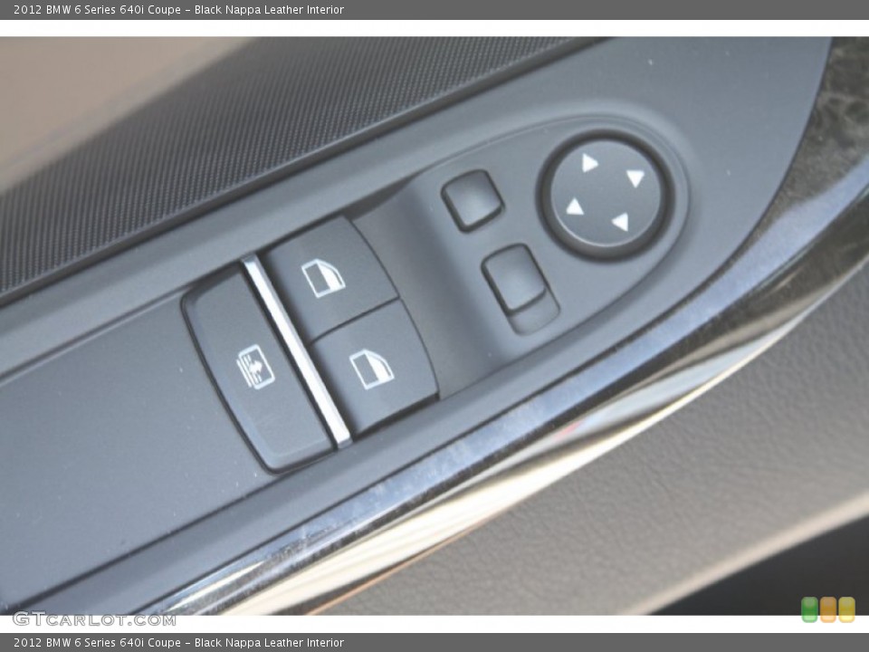 Black Nappa Leather Interior Controls for the 2012 BMW 6 Series 640i Coupe #56163677