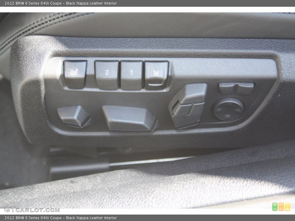 Black Nappa Leather Interior Controls for the 2012 BMW 6 Series 640i Coupe #56163686