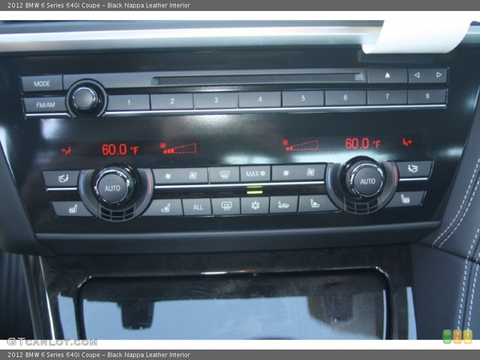 Black Nappa Leather Interior Controls for the 2012 BMW 6 Series 640i Coupe #56163700