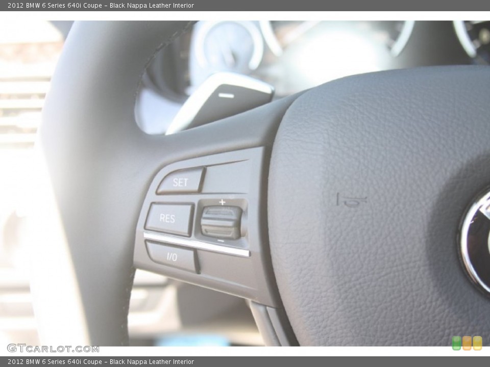 Black Nappa Leather Interior Controls for the 2012 BMW 6 Series 640i Coupe #56163752